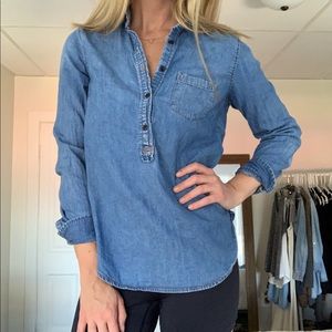 J. Crew Chambray Top